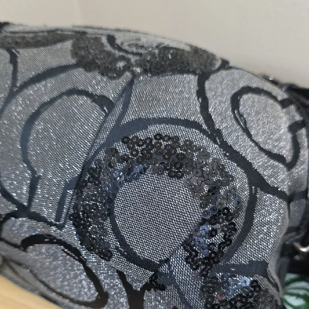Coach Madison Sophia Op Art Sequin Satchel